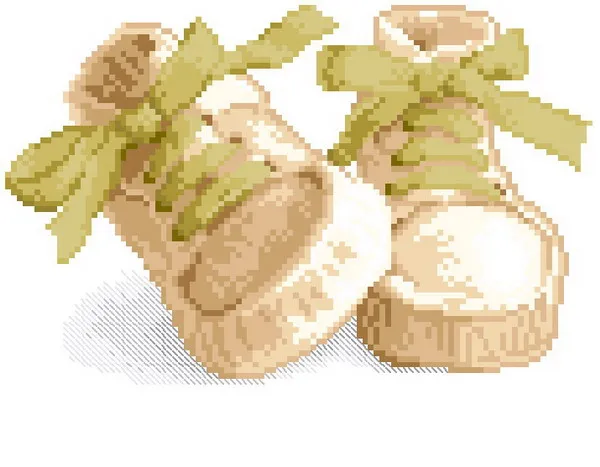 Bobo Cross Stitch Sets For Embroidery Kits High Quality Fabric DMC Cotton Thread DIY Needlework 14CT 16CT 18CT Baby shoes series | Дом и сад
