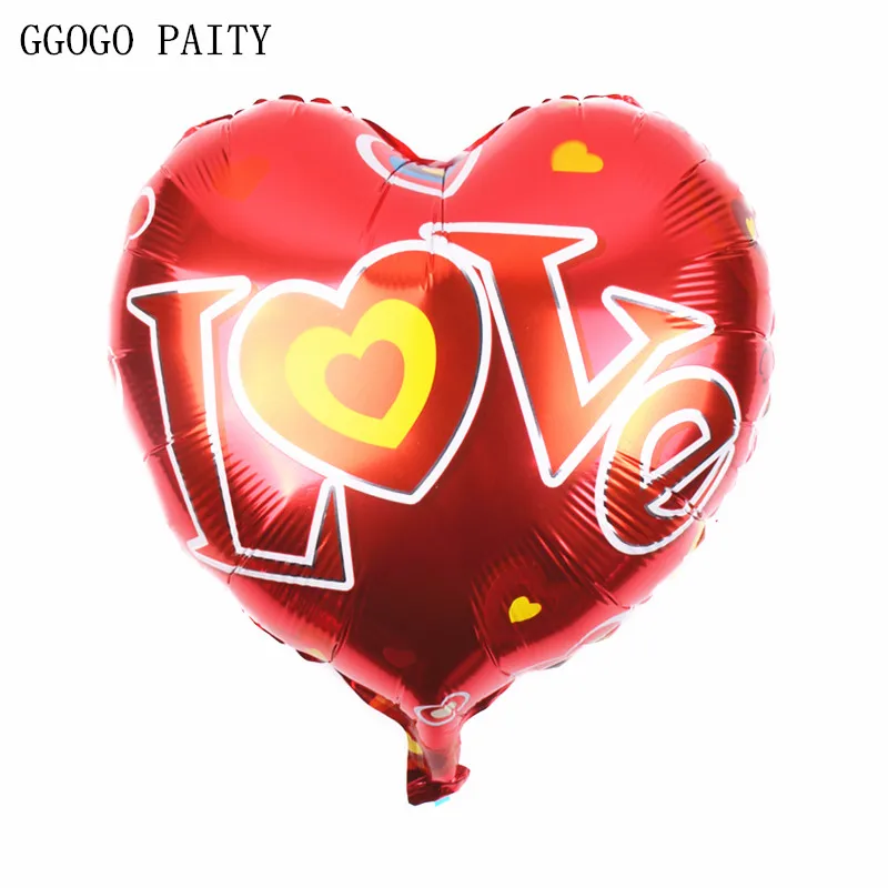 GOGO PAITY Wedding heart balloon aluminum foil ball wedding dress arranged room decoration | Дом и сад