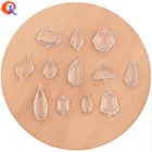 Сердечный дизайн, 50 шт., ювелирные аксессуарыХрустальная подвескадетали для сережекСделай сам, изготовление ювелирных изделийродийручная работасерьги