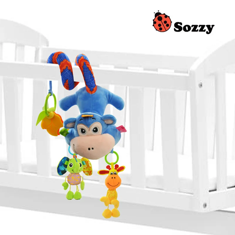 

Baby toys to appease the artifact pendant animal modeling hands catch toys baby cradle pendant 0M + plush material toys