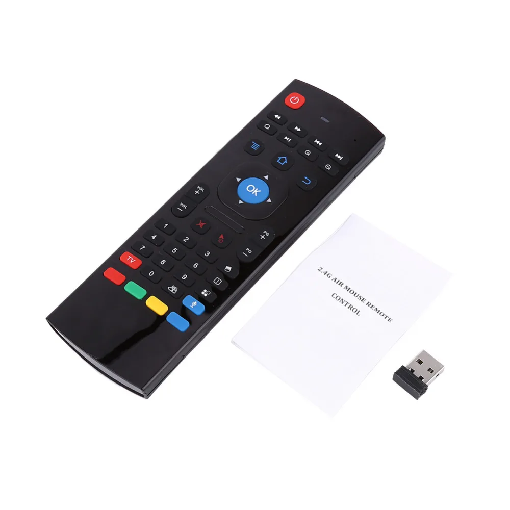 Новейшая Беспроводная мини клавиатура Fly Air Mouse с микрофоном и пультом