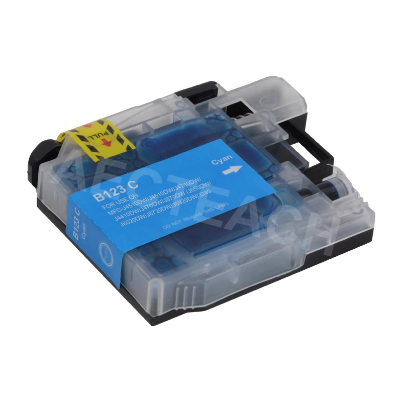 Aecteach LC-123 LC123 Compatible Brother Ink Cartridge LC 123 B-123 for MFC-J4510DW 4610 650 6920 DCP-J4110DW DCP-J132W Printer |