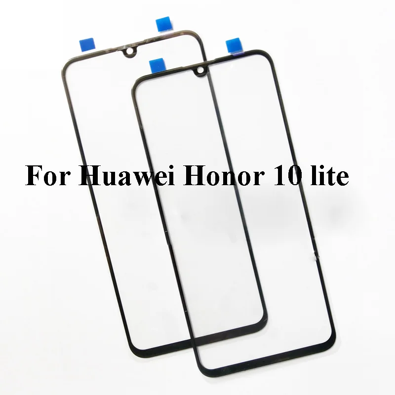 2 шт. для huawei Honor 10 Lite, Передняя ЖК-стеклянная линза, сенсорный экран Honor10 Lite, сенсорная панель, внешний экран, стекло без гибкого покрытия