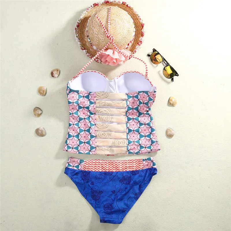 

2019 Women's Bandage Bikini Set Push-up Bra Beach Swimsuit Bathing Suit Swimwear