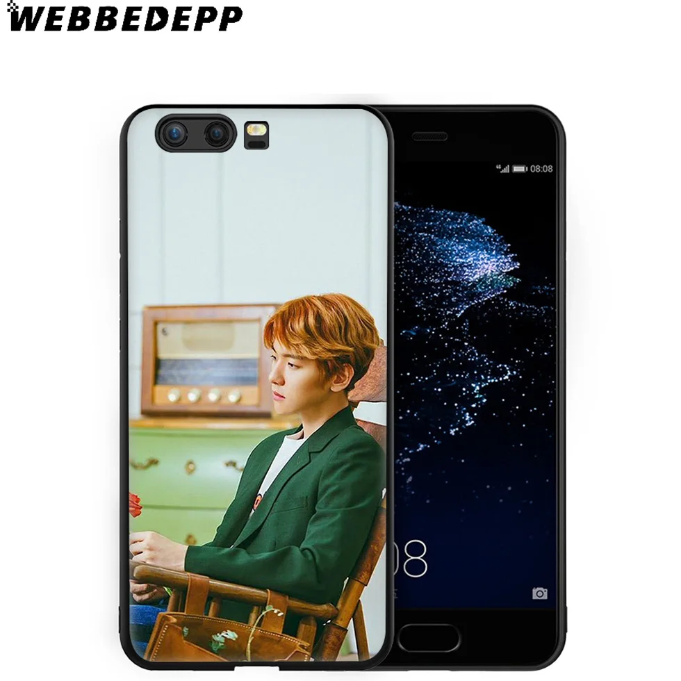 WEBBEDEPP Baekhyun EXO Soft Case for Huawei P8 P9 P10 P20 P30 Lite Pro P Smart Z Plus 2019 Y6 Prime 2018 2017 Mini |