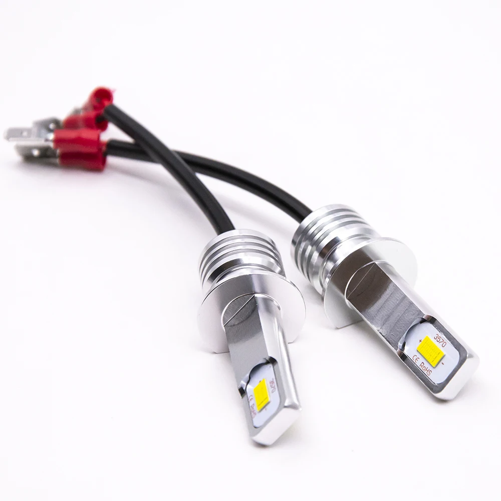 2 шт. H1 1900LM Автомобильный светодиодный противотуманный фонарь Play and Plug белый авто