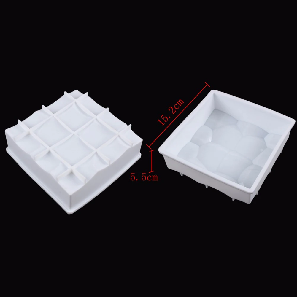 

Food Grade Silicone Cake Mold Bakery Irregular Art Cake Blocks Shaping Baking Mould Tray Mousse Toffee Cake Muffin Making Mold