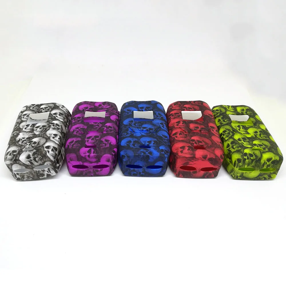 1 шт. случайный дизайн защитный силиконовый чехол с черепом для Vaporesso Revenger 220