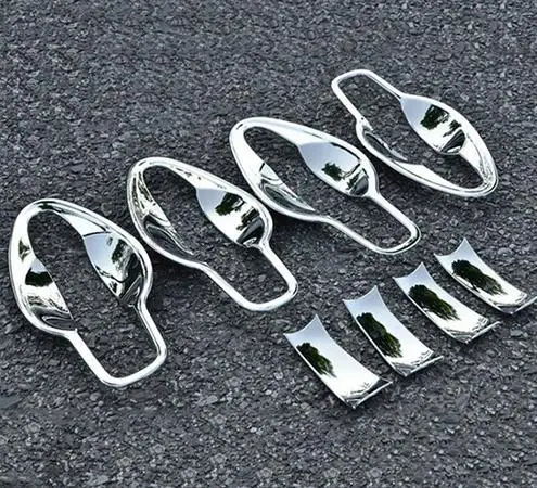 3 Для NISSAN QASHQAI J11 хромированные дверные ручки крышки чаша крышка отделка вставить рамка смарт-ключ - Цвет: 3