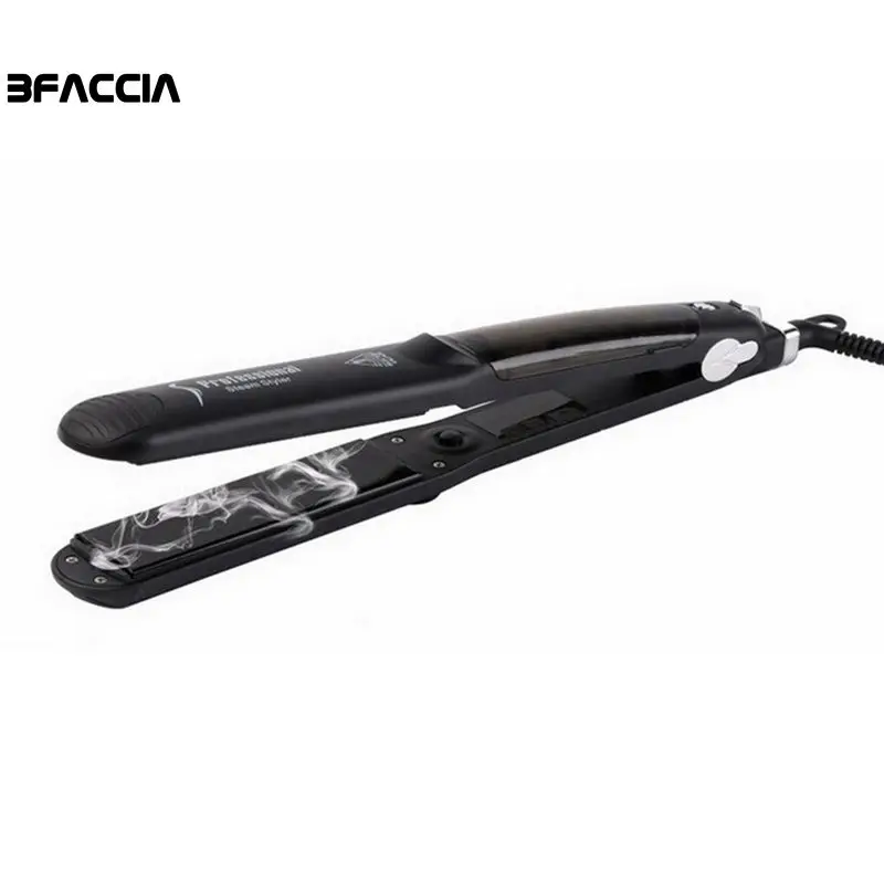 Bfaccia 2 in 1 Professional Steam Hair Straightener Flat Iron Styling Straightening Curling Tourmaline Ceramic | Красота и здоровье