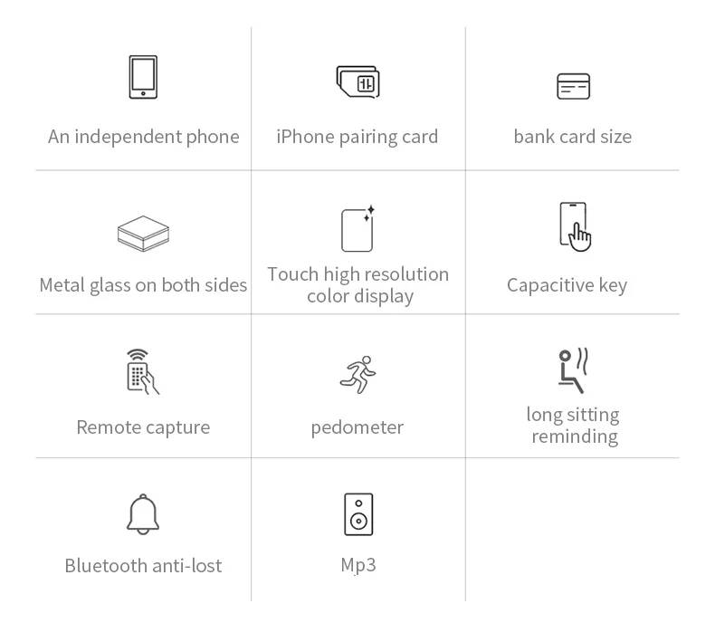 SOYES H3 интеллектуальная синхронизация вызовов зеркало шагомер MP3 Bluetooth GSM ультра тонкий мини Многофункциональный Смартфон PK AIEK M4