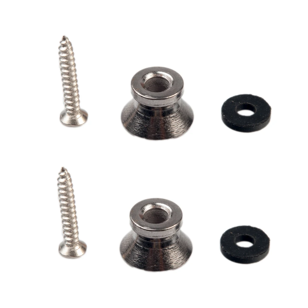 

NAOMI 4Pcs Universal Guitar Strap Lock Pins Peg Metal For Acoustic Electric Guitar Ukulele Bass Black Color Guitar Parts New
