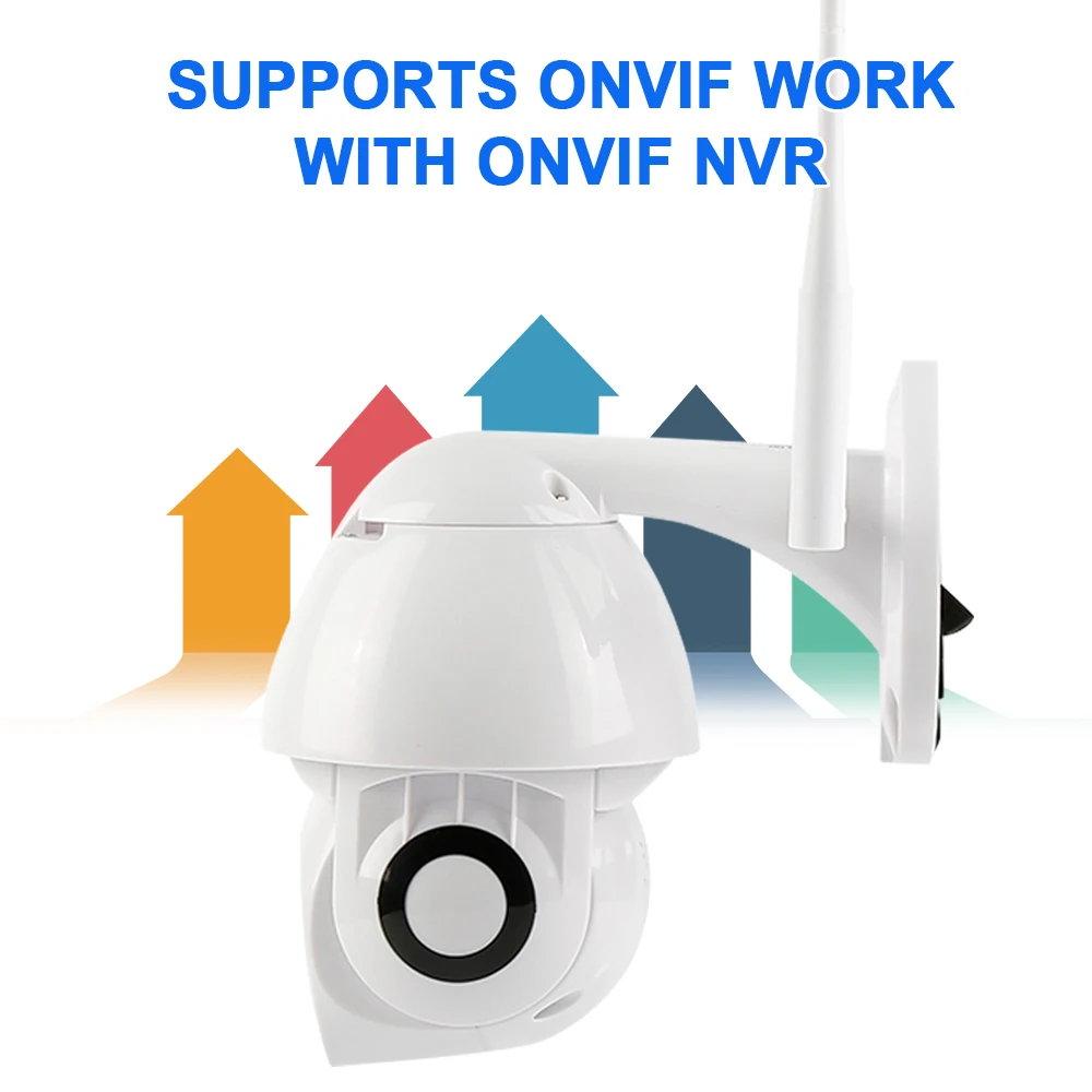 1080P PTZ IP камера Wifi Открытый скоростной купол Беспроводной Wi-Fi камера безопасности Pan Tilt 4X цифровой зум сеть видеонаблюдения