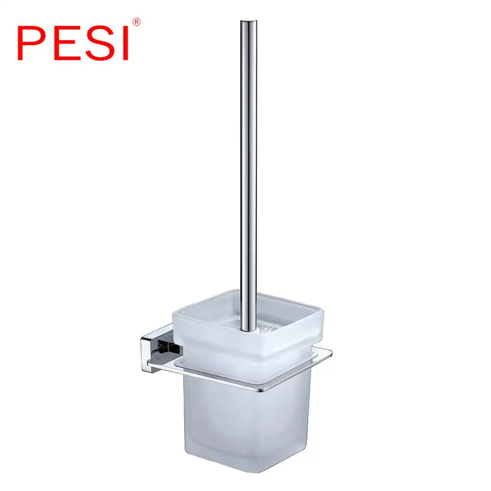 Toilet cup holder Все держать полотенец для ванной набор крючок для полотенец стойки для полотенец Бар Полка держатель для бумаги держатель для зубной щетки аксессуары для ванной комнаты, хром - Цвет: Toilet cup holder