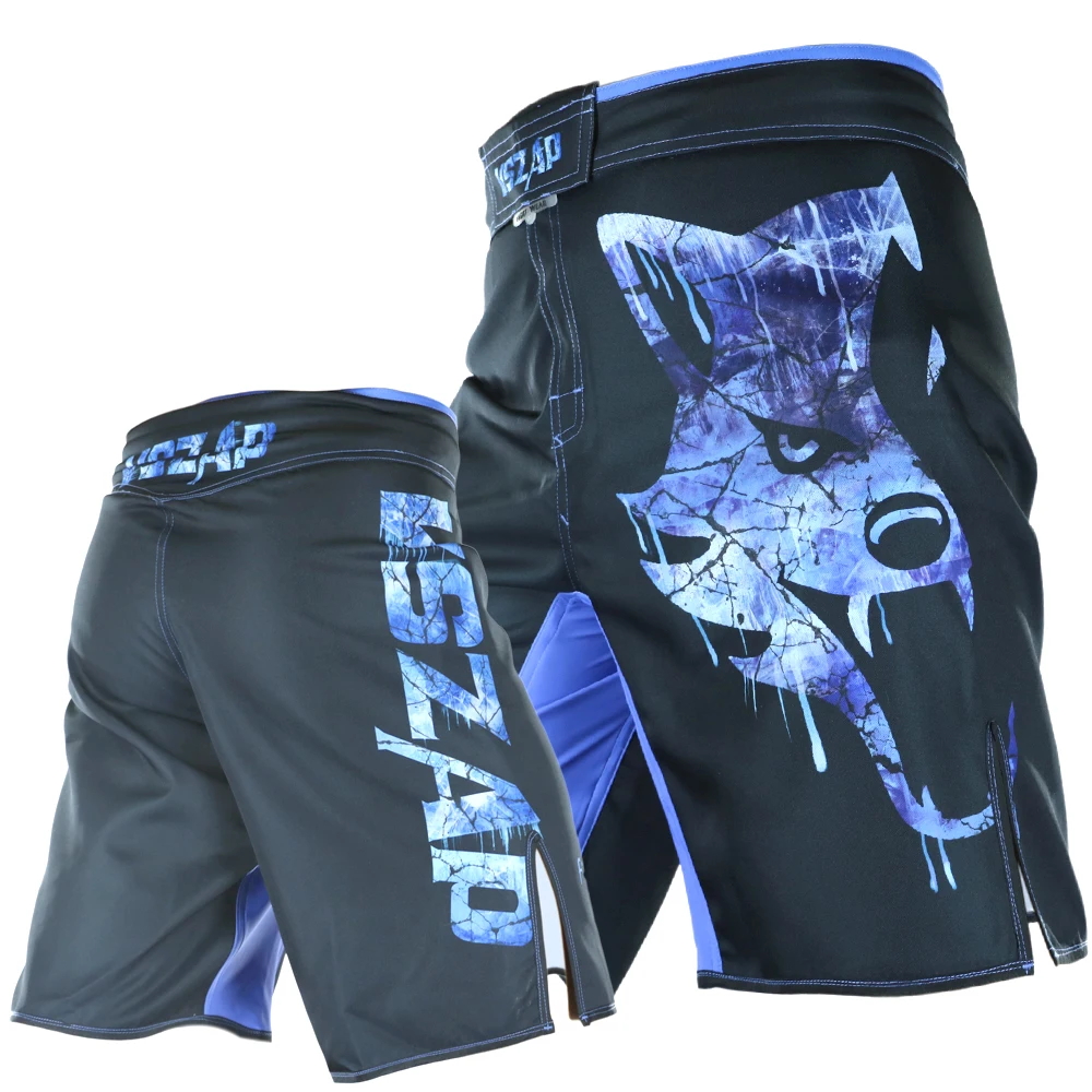 Тренировочные Шорты повседневные шорты MMA ice blue wolf уличный стиль пик matchup фитнес шорты для бега Повседневная тренировка