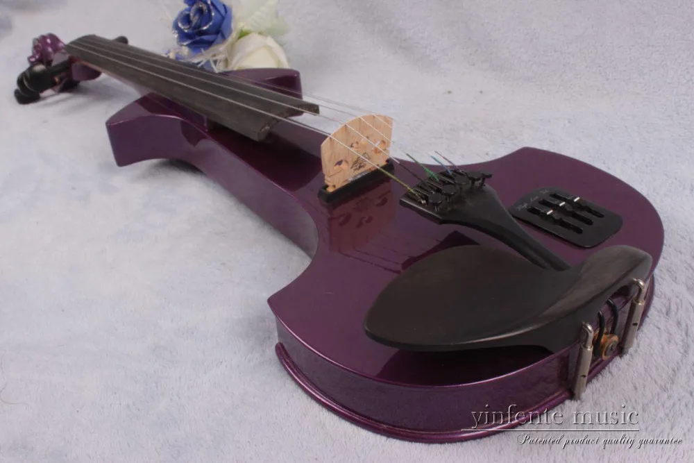 Пятиструнная электрическая скрипка 4/4 фиолетового цвета | Спорт и развлечения
