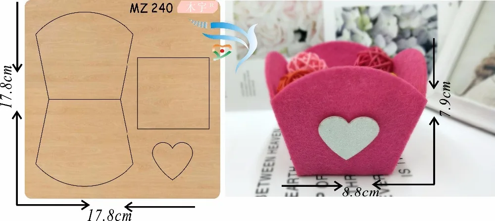 Ручная работа конфеты box MZ240 muyu режущие штампы стальные деревянные для