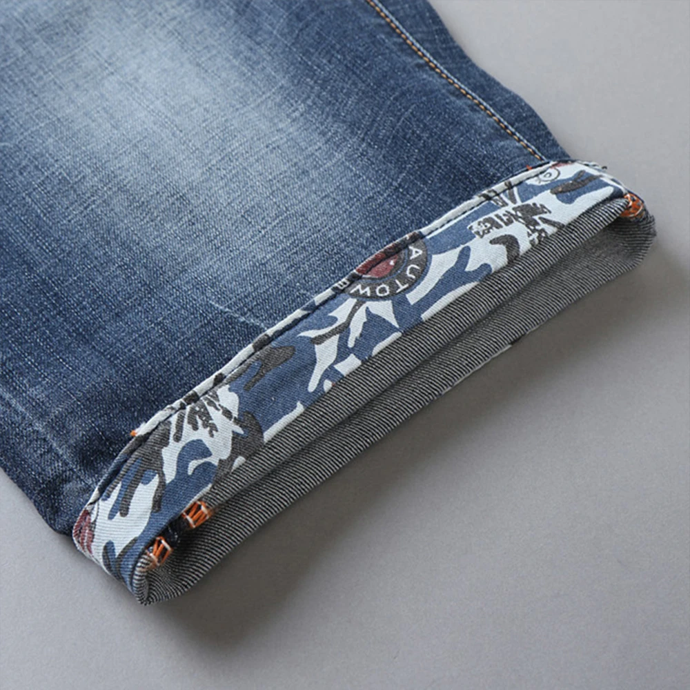 2017 Новый Летний Мужские Случайные Короткие Джинсовые Шорты Тонкий Колен Стрейч