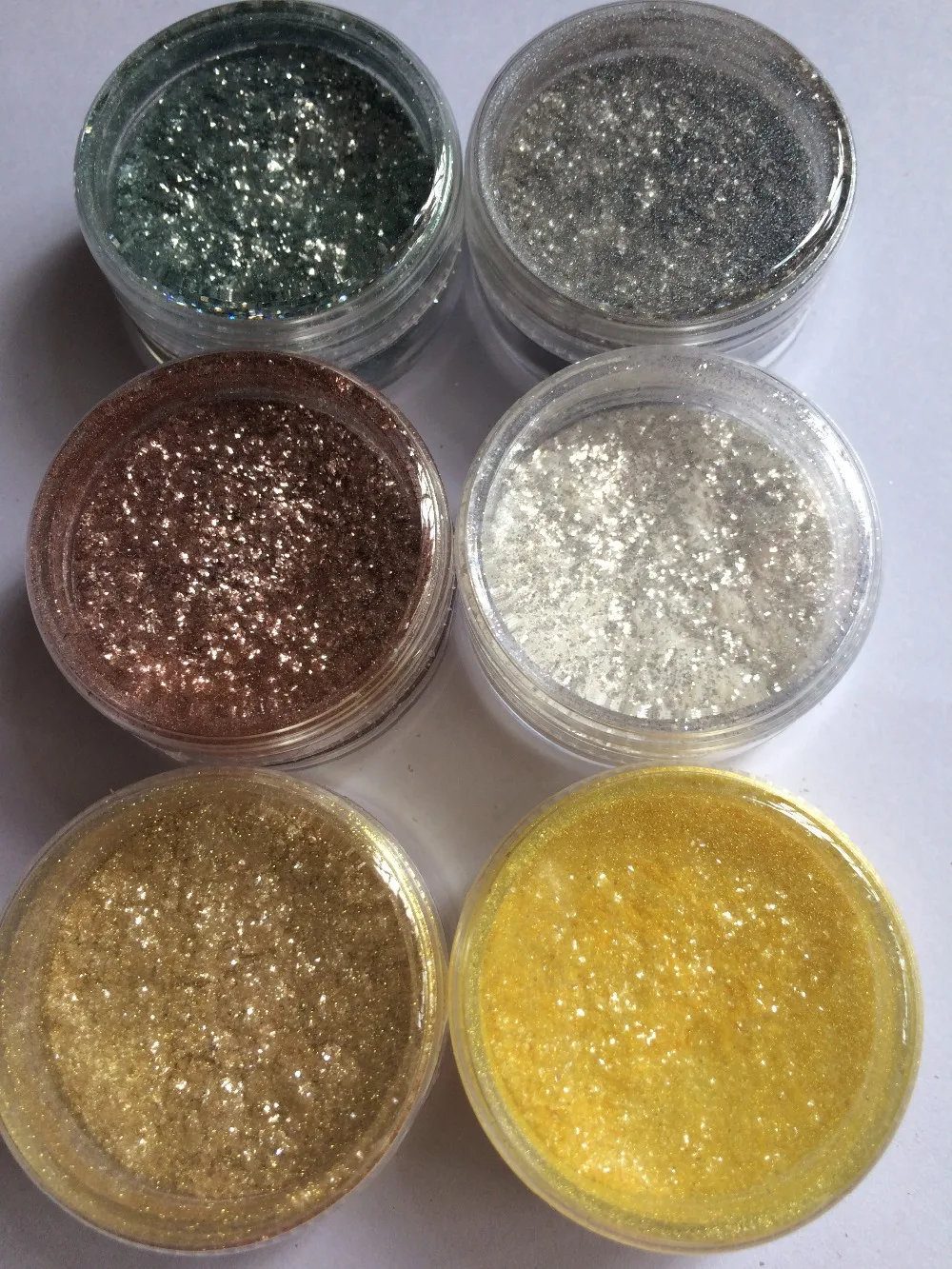 Смешанный 6 цветных пигментных порошков для ногтей|powder powder|powder colorpowder mix |