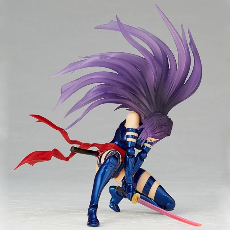 Revcltecm Series Psylocke X MEN NO.010 ПВХ экшн фигурка Коллекционная игрушечная кукла|Игровые
