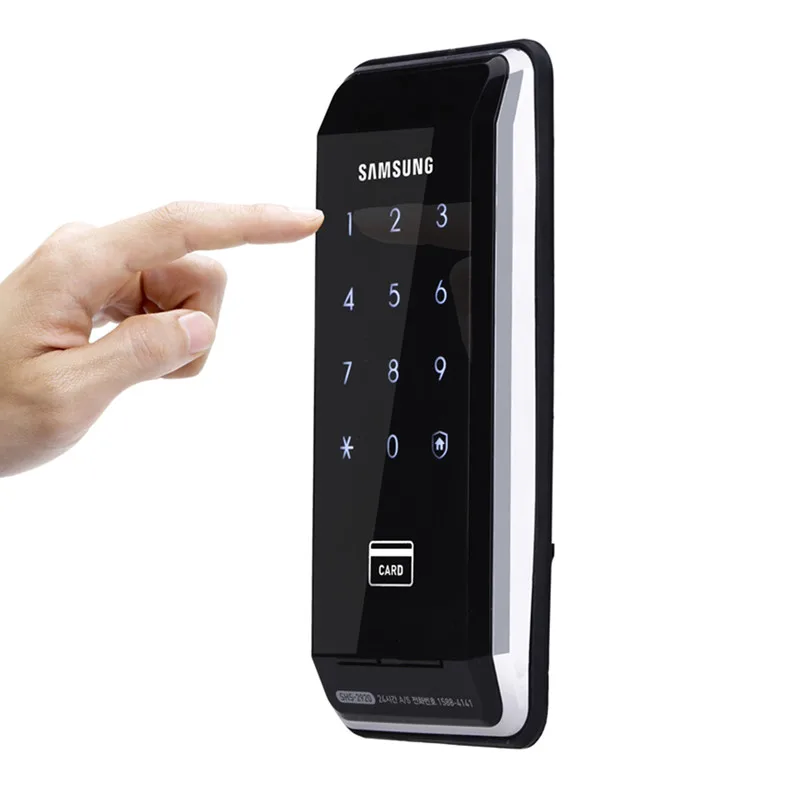 SAMSUNG Ezon SHS-2920 безопасности вход без ключа Электронный отпечаток пальца цифровой дверной замок+ 4 RFID карты
