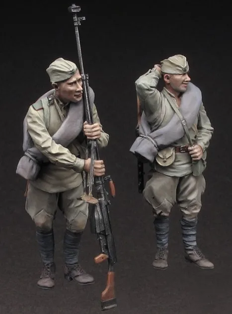 Новинка модель в масштабе 1/35 советских солдат на 2 человека набор моделей из