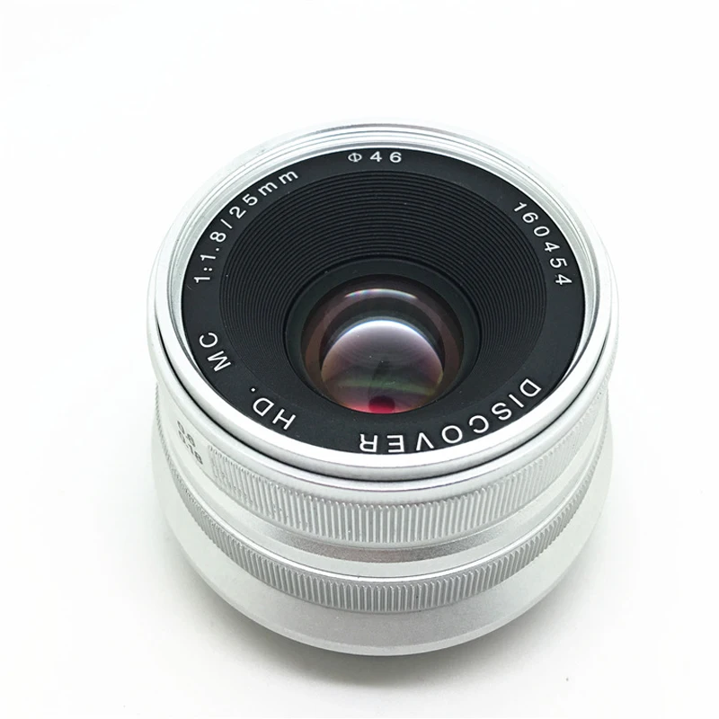 Ручная Фокусирующая линза для Sony NEX Черная/Серебристая 25 мм F/1 8 HD MC широкоугольная