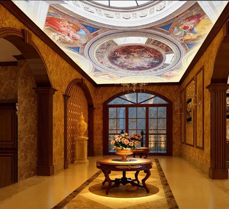 Обои 3d стереоскопические интегрированные потолочные купольные настенные