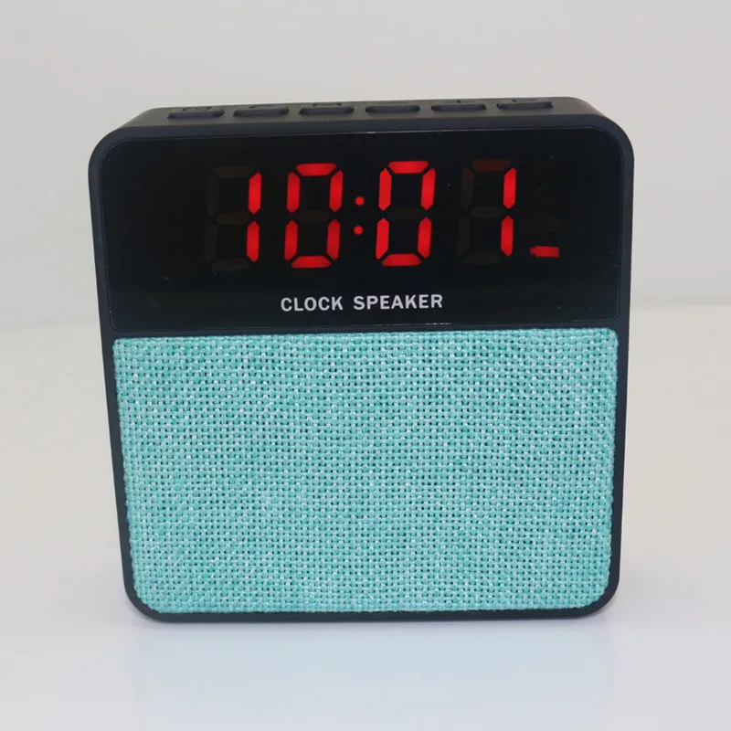 S2610 портативные беспроводные Bluetooth часы динамик Саундбар TF FM будильник сабвуфер