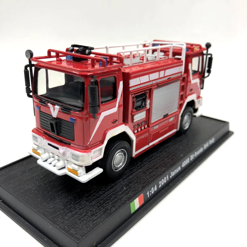 Литой металл 1: 64 Janus 4000 Модель белый итальянский двойной головкой сплава игрушка «пожарная машина»