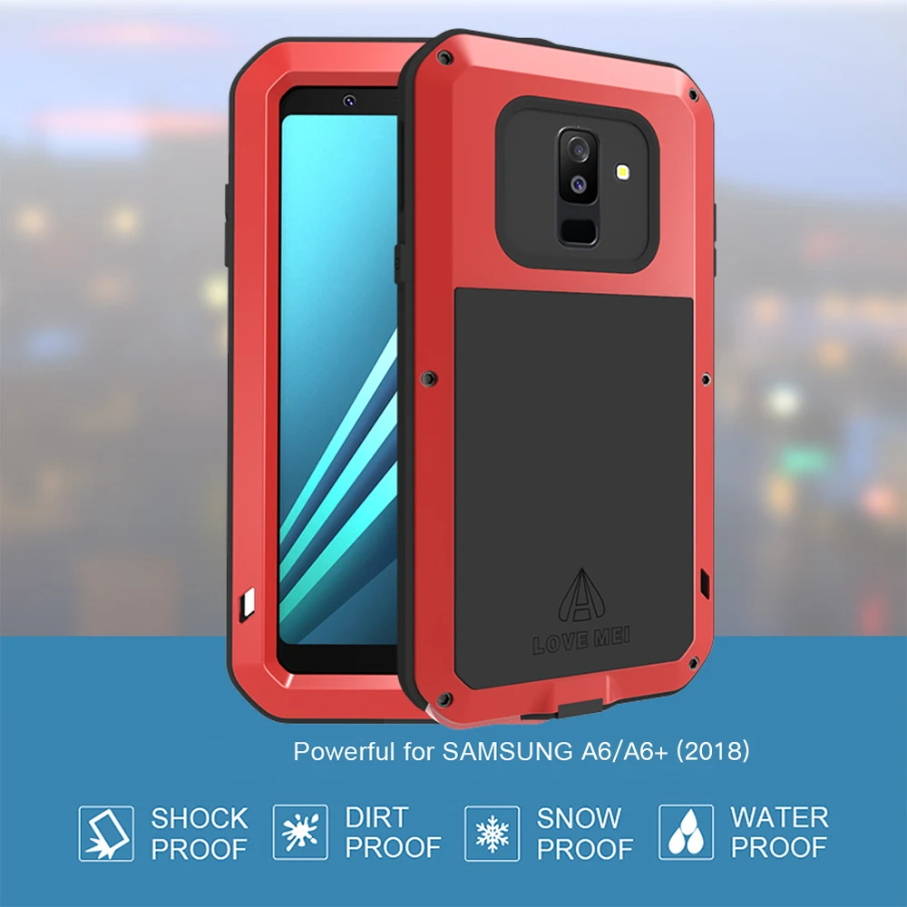 Сверхмощный защитный чехол для телефона Samsung Galaxy A6 Plus 2018 армированное