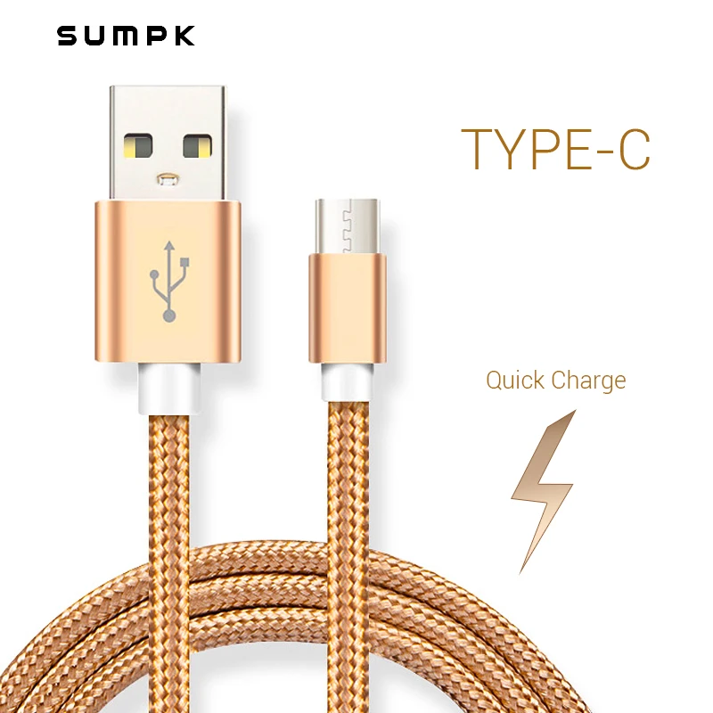Кабель USB Type C 3 м нейлоновый шнур для быстрой зарядки мобильных телефонов Samsung Galaxy