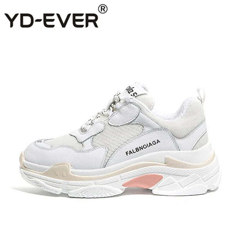 YD-EVER сезон весна модная фирменная одежда для девочек Повседневное белые туфли