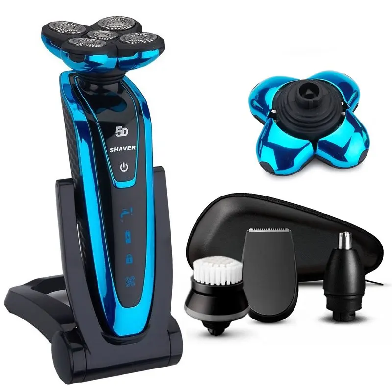 wireless shaving Водонепроницаемая электробритва Проводная Беспроводная электробритва для бороды электрическая бритва для мужчин перезаряжаемый станок для бритья лица - Цвет: wireless shaving