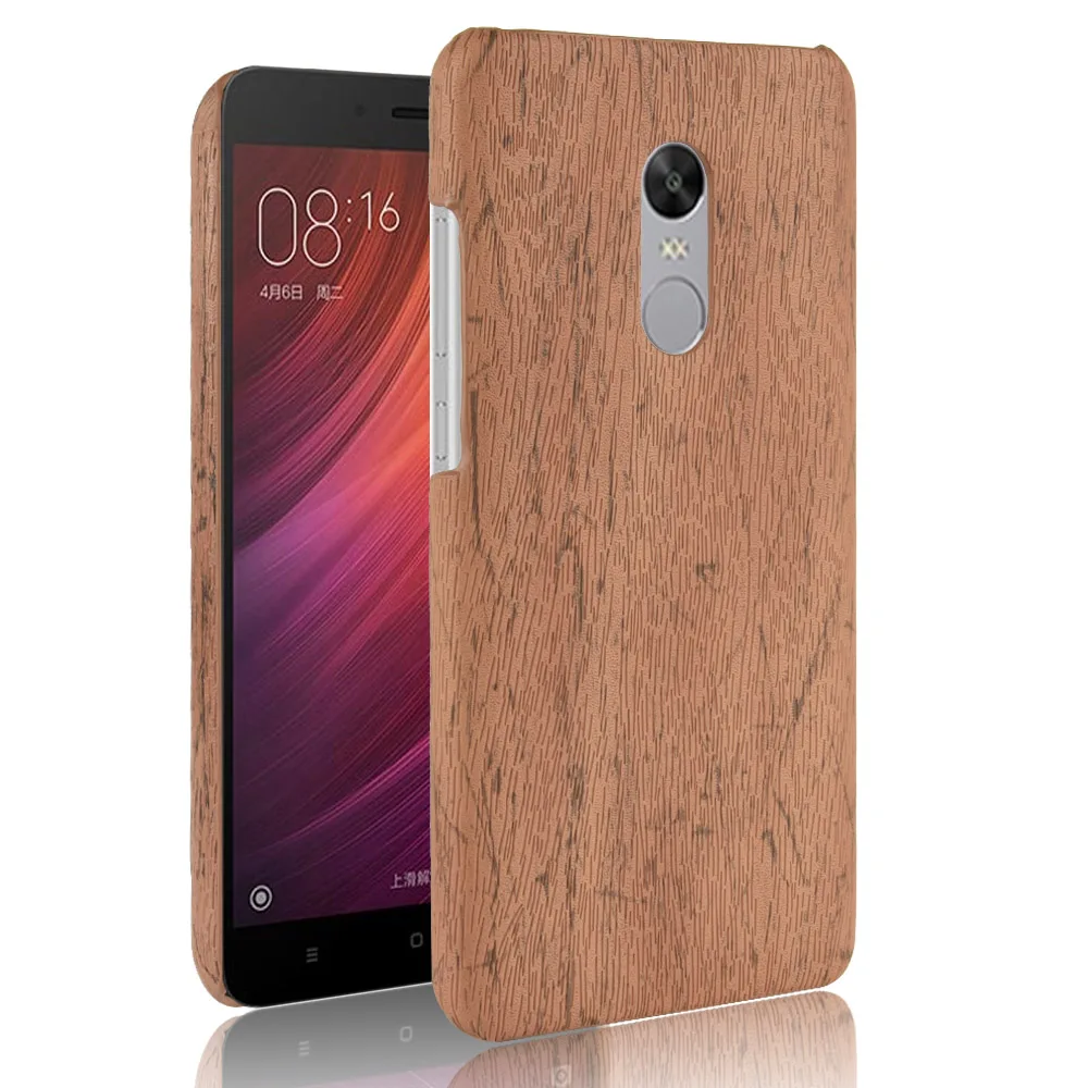 Luxury Woodern Skin Vintage Leather Case For XiaoMi RedMi Note 4 Cover Hard Shell On Xiao Mi Red Note4 Phone Cases Fundas |