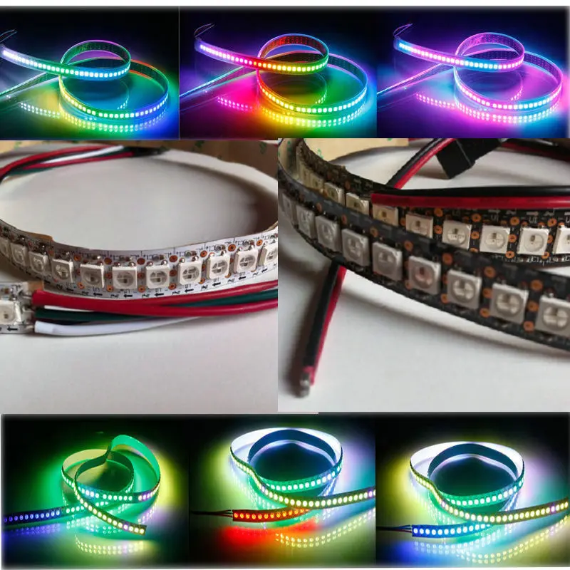 1 м 144 светодиодов программируемый WS2812B цифровой 5050 Мечта RGB LED WS2811IC Встроенная