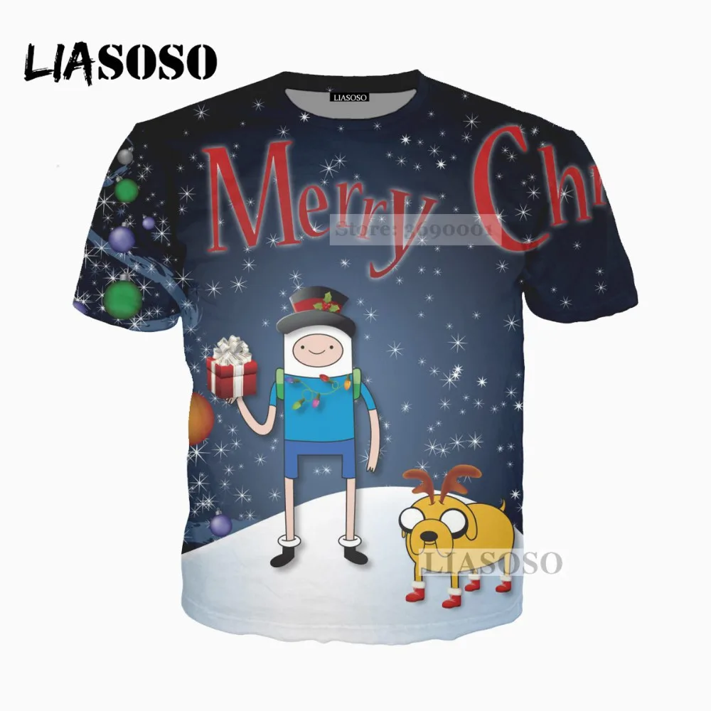 LIASOSO 2018 модные 3D с принтом Мужские и женские аниме из мультфильма Время