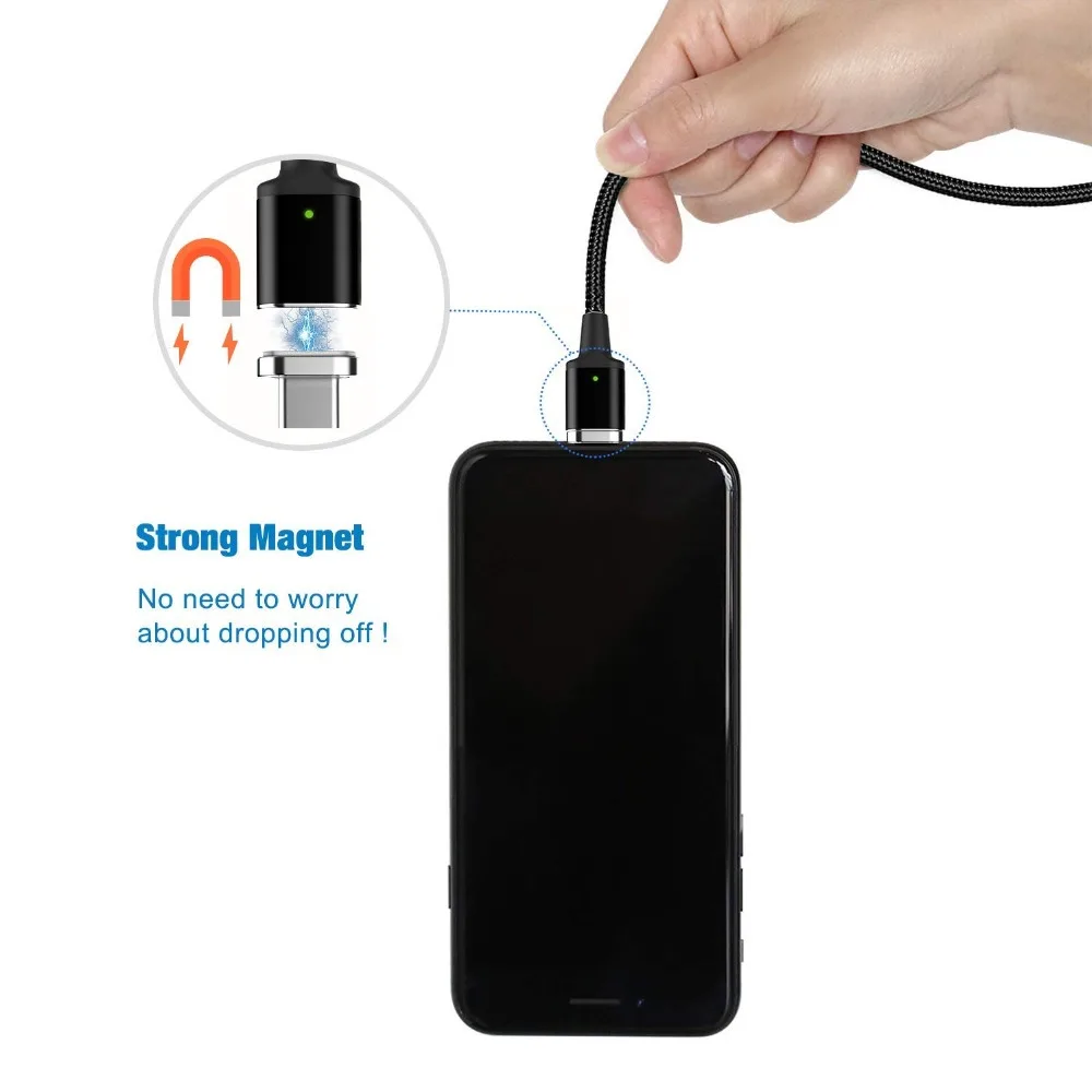 Магнитный адаптер USB C type-C на type-C PD 87W100W Быстрая зарядка L кабель для MacBook Pro, hp Spectre, lenovo Yoga, Dell XPS, MateBook