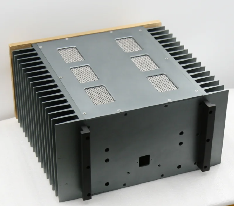 BRZHIFI BZ-A35 алюминиевый чехол с двойным радиатором для усилителя мощности