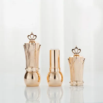golden crown 10 шт. квадратная пустая губная помада в виде ракушки трубка DIY помада ручной работы чехол 12,1 мм Форма для губной помады - Цвет: golden crown