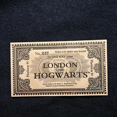 Ticket 1 76x22 см hp фильм Гарри карта мародера коллекционные Ретро пергаментные карты Косплей Реквизит подарки игрушки hp вентиляторы - Цвет: Ticket 1
