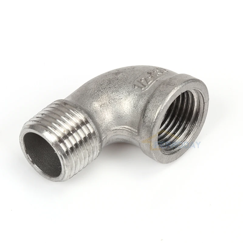 1/2&quot NPT STREET ELBOW 304 STAINLESS STEEL HOME BREWING Homebrew Hardware Pump fitting 90 DEGREE | Bar Accessories