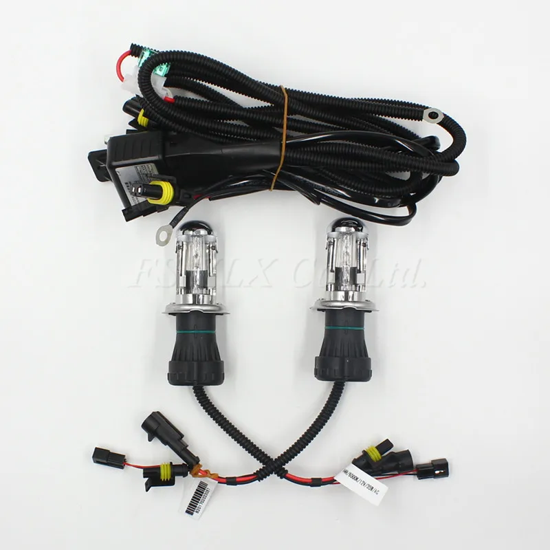 FSYLX H4 35W bixenon HID ксеноновый головной светильник лампа с h4 H/L Bi xenon релейный жгут