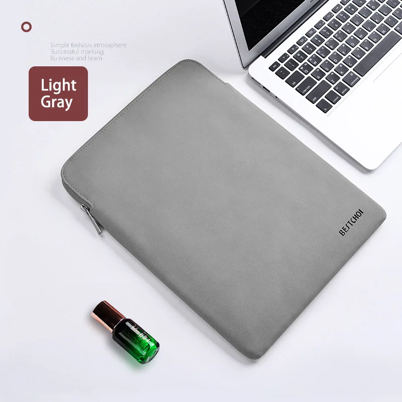 Light Gray V Sleeve Одноцветная сумка для ноутбука huawei Matebook 13 дюймов, чехол для ноутбука 14,1, сумка для компьютера Magicbook 14, водонепроницаемая Женская и мужская сумка - Цвет: Light Gray V Sleeve