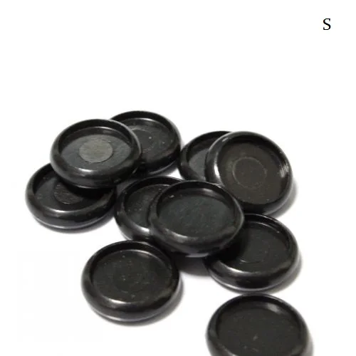 6Pcs Black I.d. 18mm 6 шт 20& 24 мм Т Грибное отверстие пластиковое круглое кольцо дисковый переплет свободная книга переплет кольцо диск дуговой переплет тетрадь кольцо канцелярские принадлежности - Цвет: 6Pcs Black I.d. 18mm