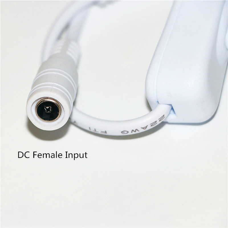 1 шт. коннектор для светодиодных лент 30 см белый/черный постоянный ток гнездовой