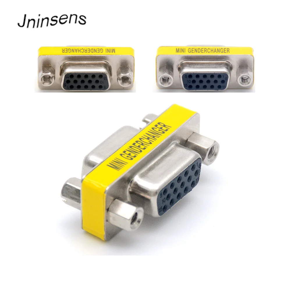 2 шт./лот DB15 15 Pin VGA Женский к женскому для совместного последовательного порта