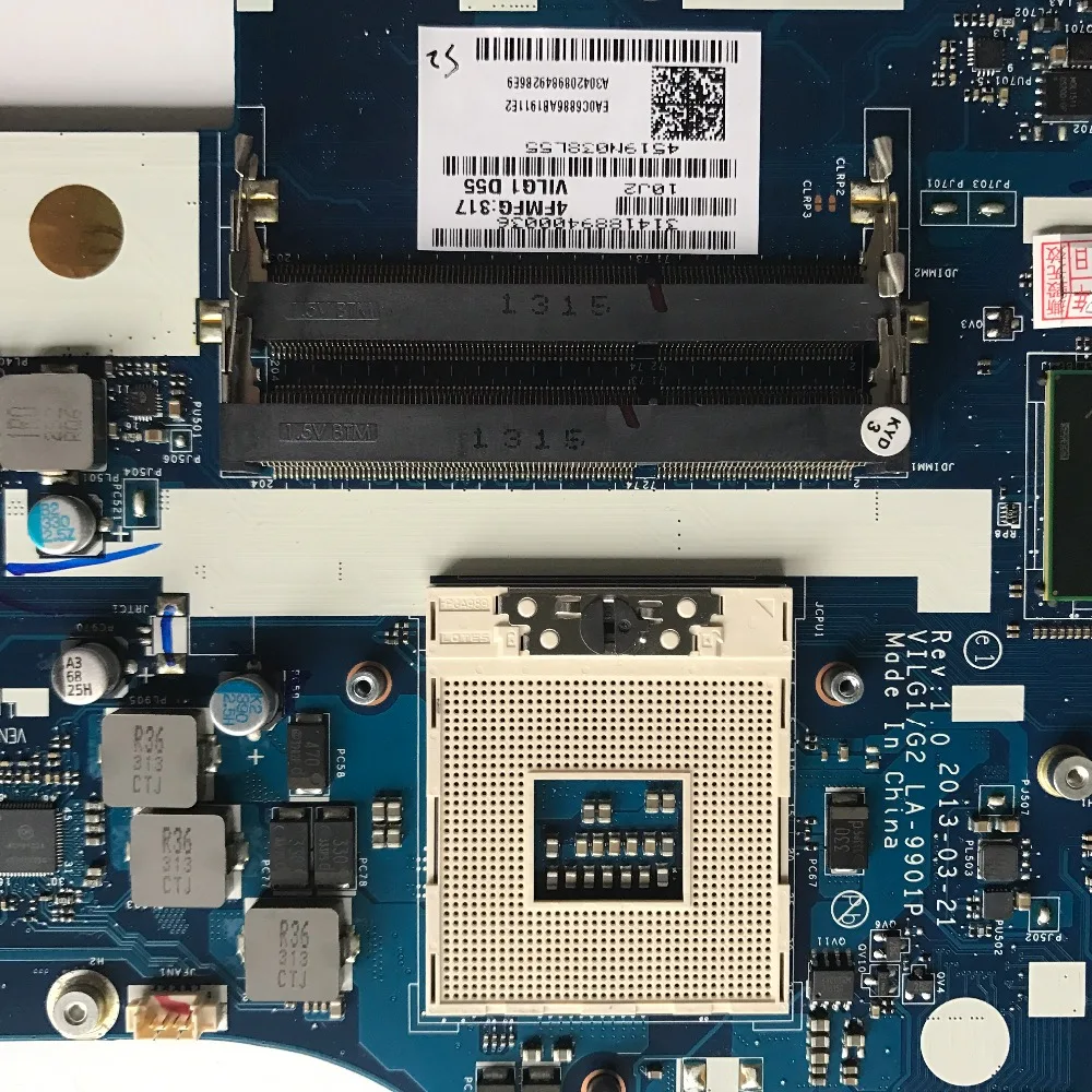 

KEFU LA-9901P Laptop Motherboard For Lenovo G500S Motherboard VILG1 LA-9901P HM76 100% Tested