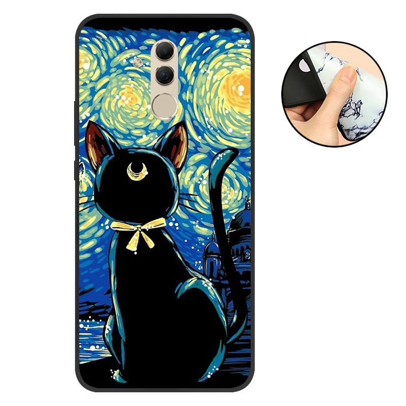 FGM Силиконовый защитный чехол для телефона mate 20 Lite, чехол для huawei mate 20 Lite, черный матовый мягкий чехол для телефона mate 10 Lite - Цвет: FGM