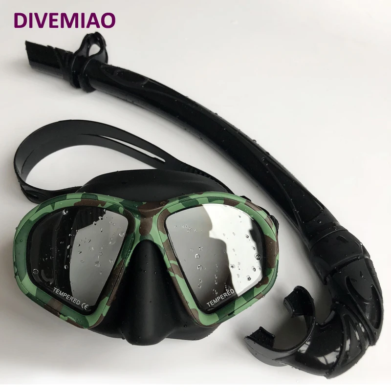 spearfishing macka scuba diving snorkel mask for swimming mascara buceo CAMO color set freediving underwater | Спорт и развлечения